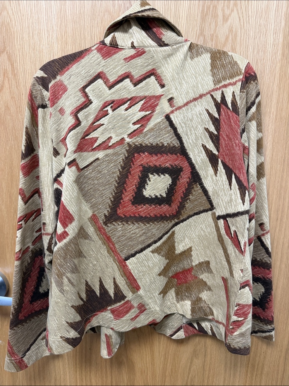 Ralph Lauren 100% Cotton Southwestern-Pattern Shawl Collar Blazer - Picture 4 of 7